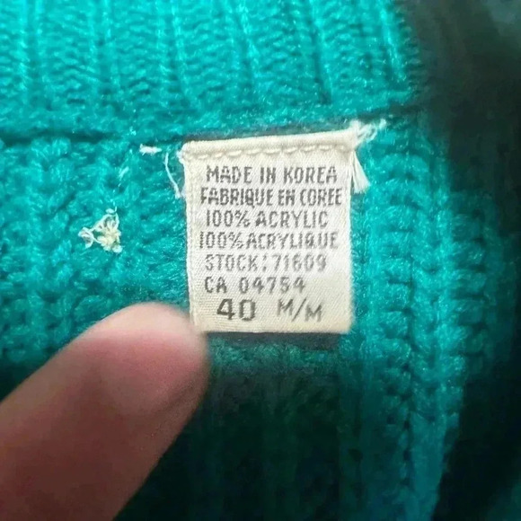 Vintage‎ Relay Men’s Knit Button Up Cardigan Size 40 - Picture 3 of 10